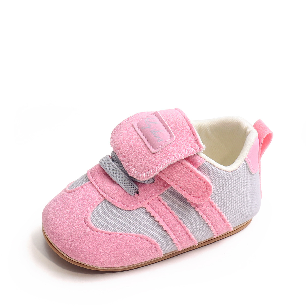 Spring And Summer Newborn Baby Boys And Girls First Walking Shoes Casual Sports Style Indoor Outdoor Toddler Shoes With TPR Sole