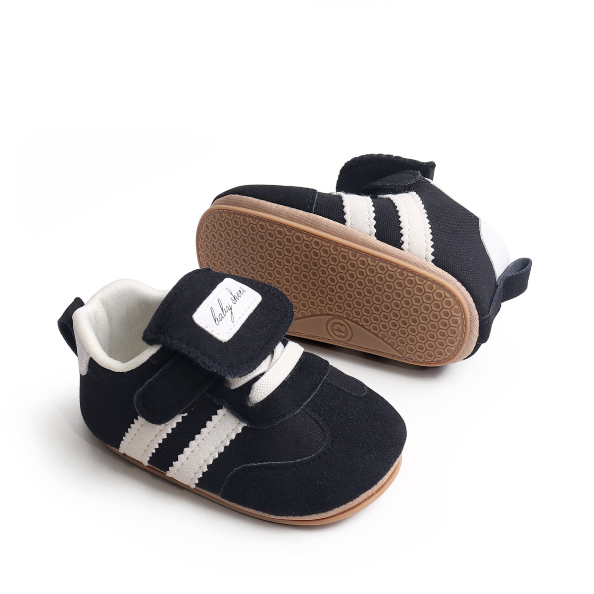 Spring And Summer Newborn Baby Boys And Girls First Walking Shoes Casual Sports Style Indoor Outdoor Toddler Shoes With TPR Sole