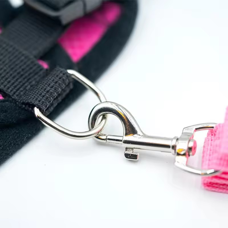 1PC Summer small dog pet chest and back breathable dog chest and back suit cat outdoor traction rope child collar