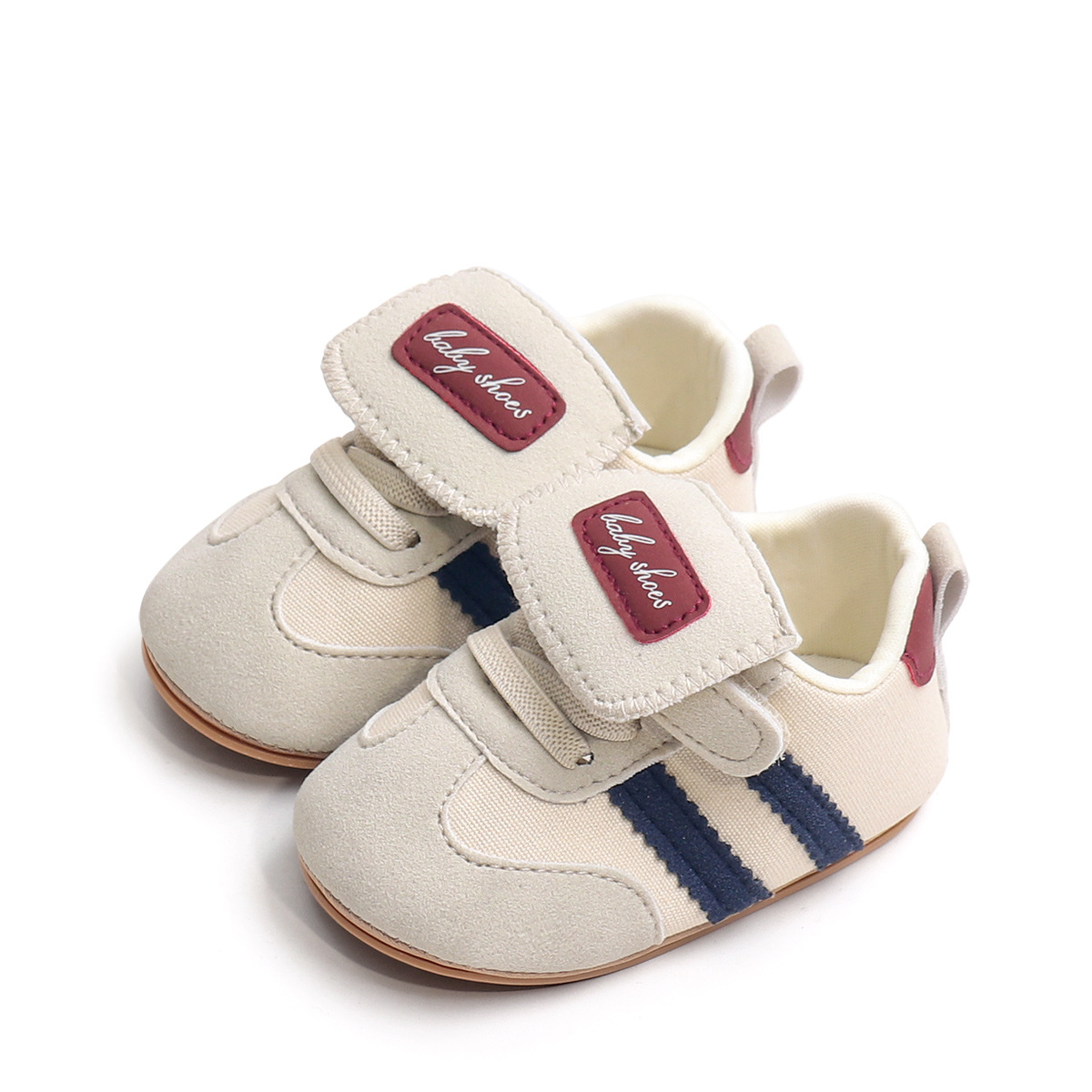 Spring And Summer Newborn Baby Boys And Girls First Walking Shoes Casual Sports Style Indoor Outdoor Toddler Shoes With TPR Sole