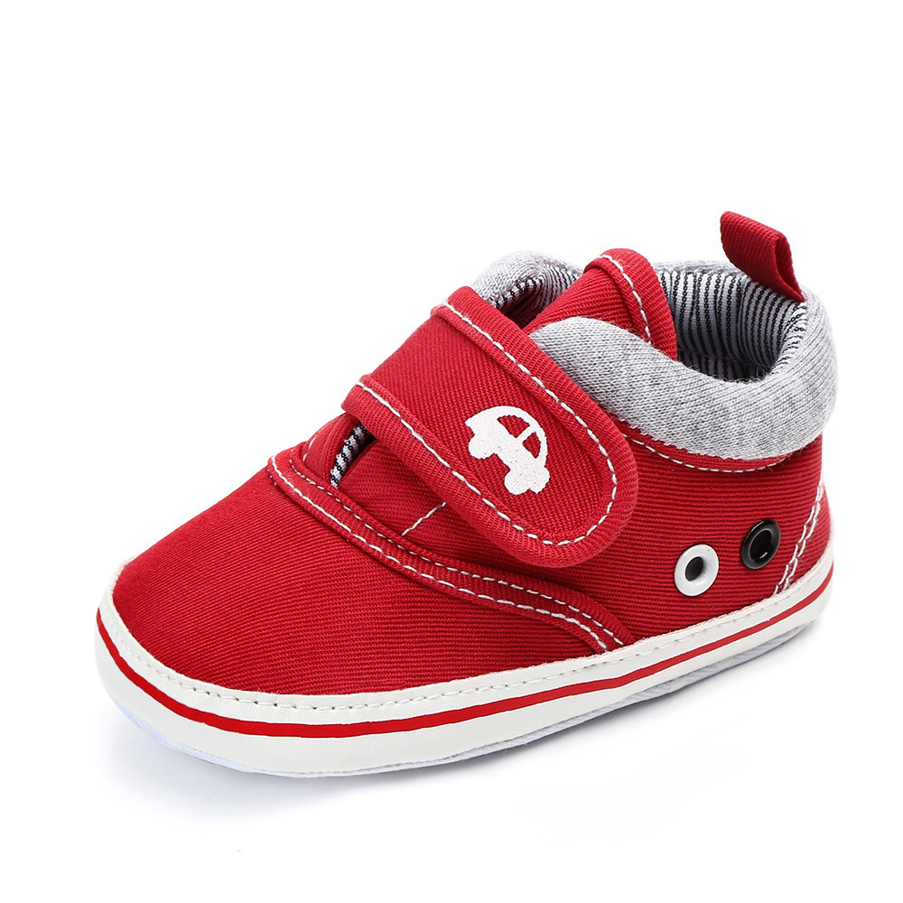 Newborn Baby Shoes, Boys and Girls Baby Shoes, Canvas Baby SAports Shoes, anti Slip Soft Sole, Baby's First Walk 0-18 Months
