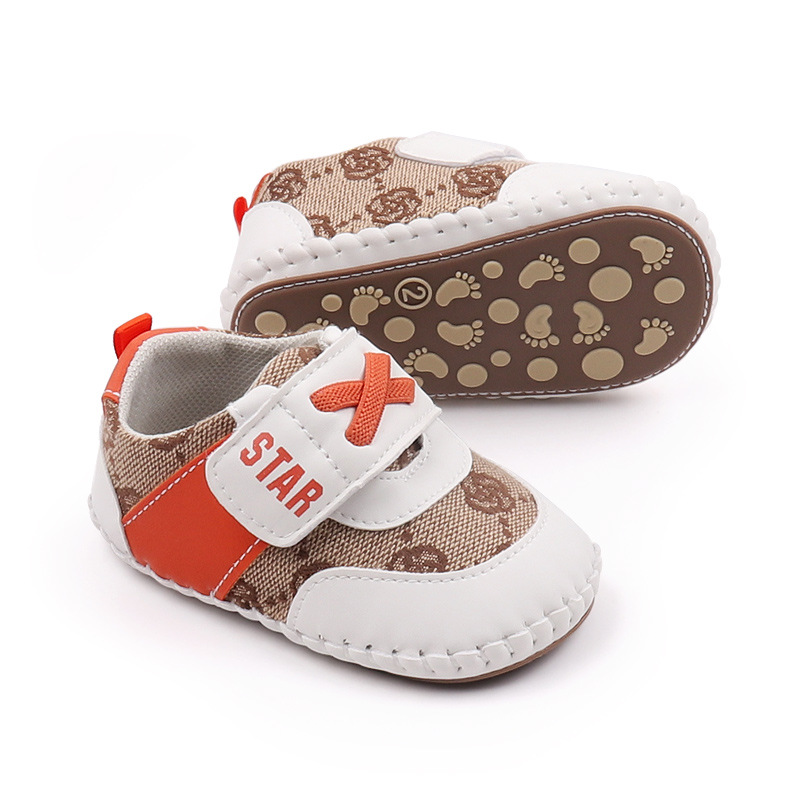 2026 Spring and Autumn Boys and Girls Soft Rubber Sole 0-1 Years Old Baby Anti-Slip Leisure Shoes for Learning to Walk