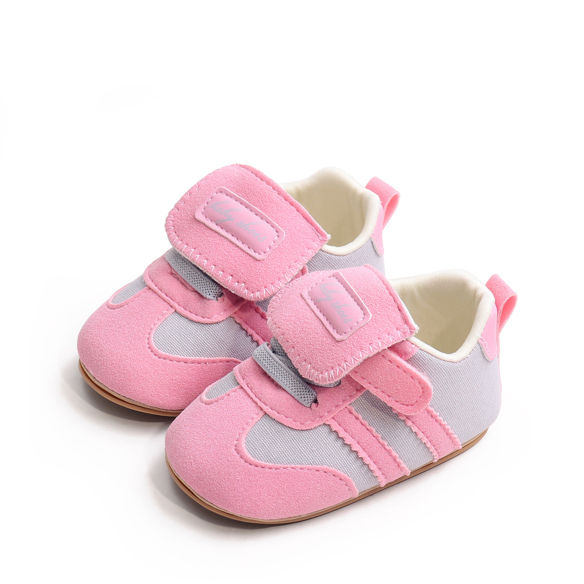 Spring And Summer Newborn Baby Boys And Girls First Walking Shoes Casual Sports Style Indoor Outdoor Toddler Shoes With TPR Sole