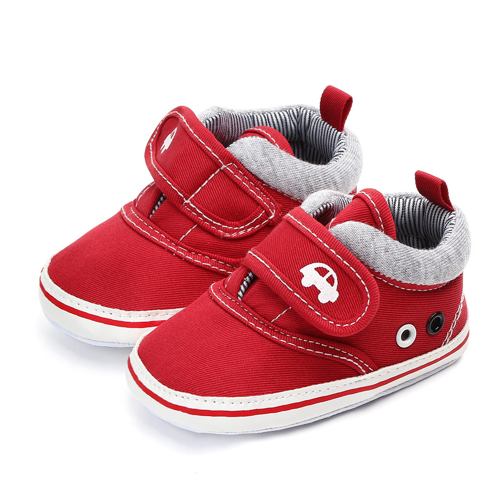 Newborn Baby Shoes, Boys and Girls Baby Shoes, Canvas Baby SAports Shoes, anti Slip Soft Sole, Baby's First Walk 0-18 Months