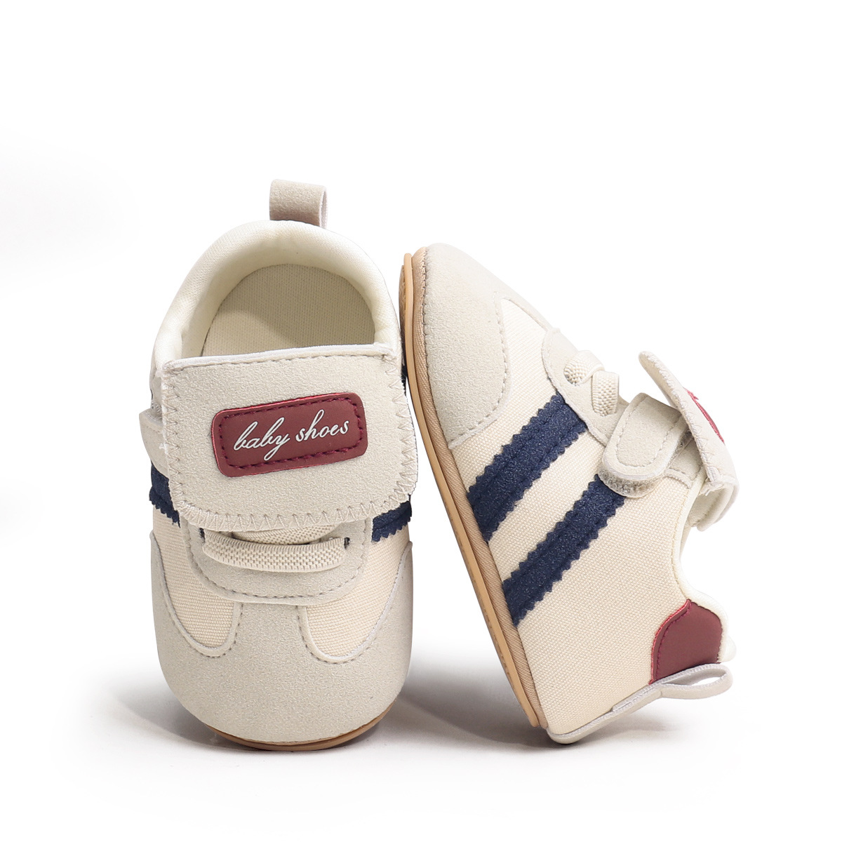 Spring And Summer Newborn Baby Boys And Girls First Walking Shoes Casual Sports Style Indoor Outdoor Toddler Shoes With TPR Sole