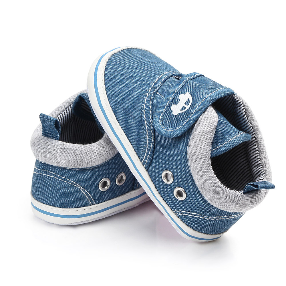 Newborn Baby Shoes, Boys and Girls Baby Shoes, Canvas Baby SAports Shoes, anti Slip Soft Sole, Baby's First Walk 0-18 Months