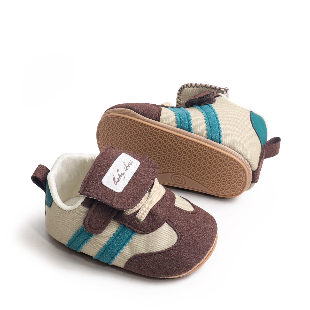 Spring And Summer Newborn Baby Boys And Girls First Walking Shoes Casual Sports Style Indoor Outdoor Toddler Shoes With TPR Sole