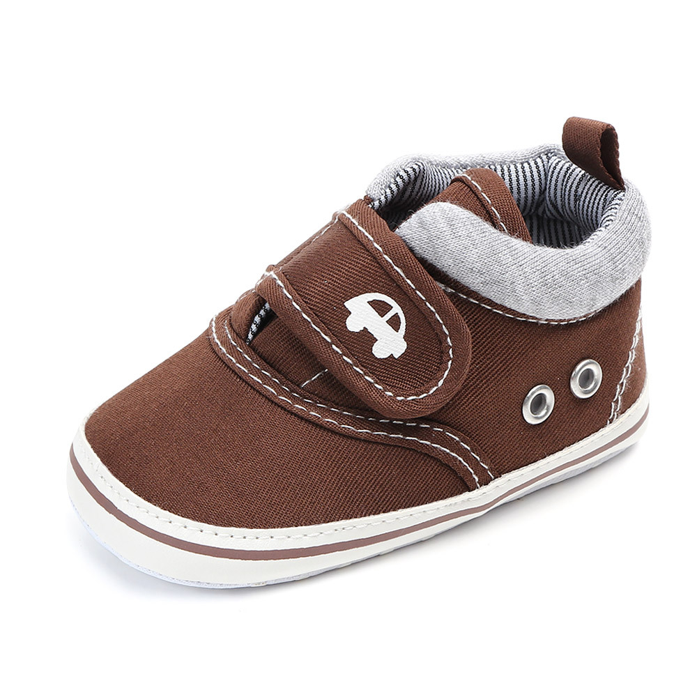 Newborn Baby Shoes, Boys and Girls Baby Shoes, Canvas Baby SAports Shoes, anti Slip Soft Sole, Baby's First Walk 0-18 Months