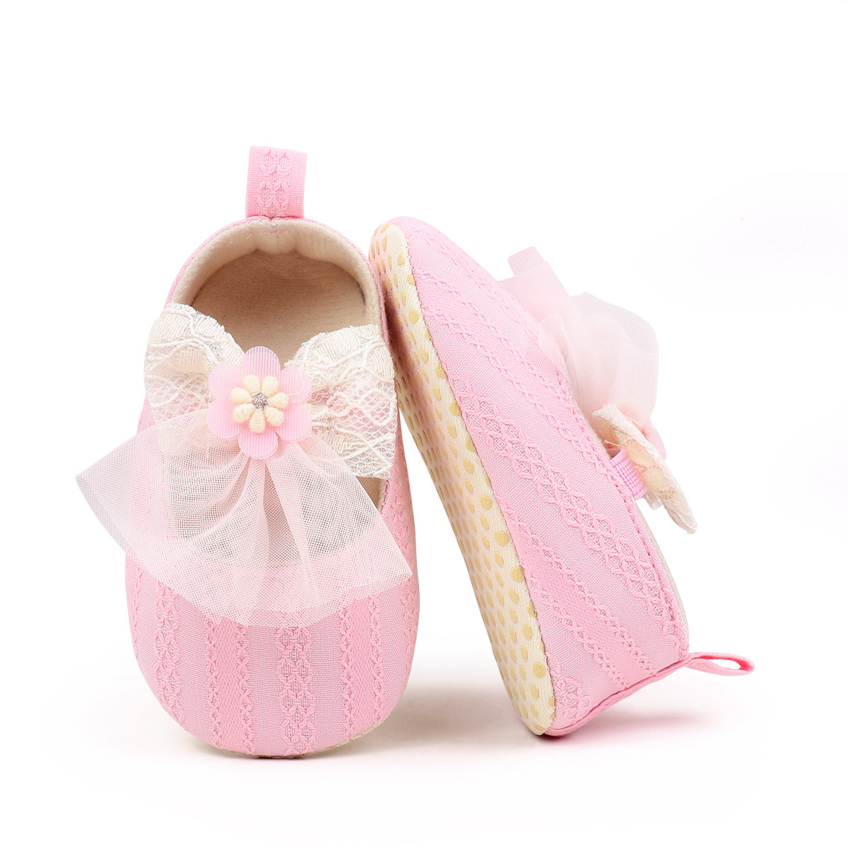 2026 New Design For 0-18M Baby Girls First Walking Beautiful Toddler Shoes With Comfortable Sole Newborn Pre-walking Shoes