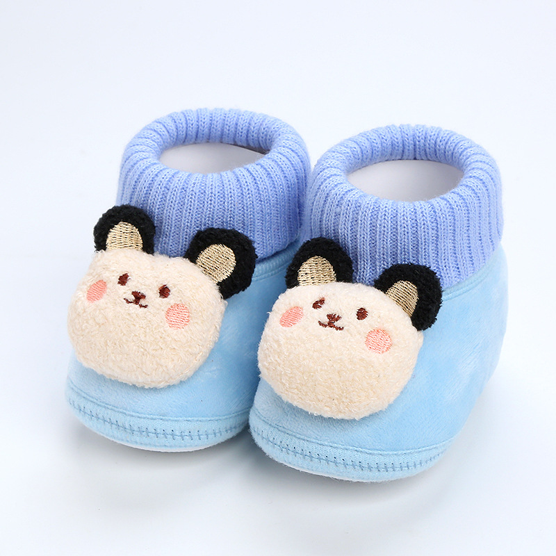 New Newborn Baby Socks Infant Boy Girl Sokken for 0-12 Months Cute 3D Cartoon Doll Knitted Cotton Breathable Short Socks