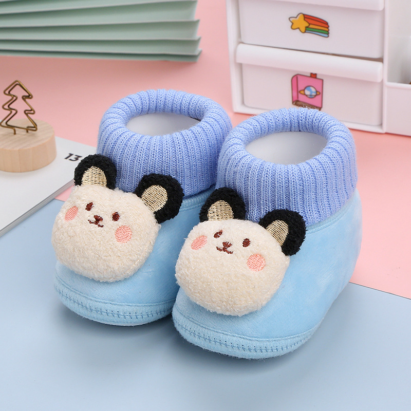 New Newborn Baby Socks Infant Boy Girl Sokken for 0-12 Months Cute 3D Cartoon Doll Knitted Cotton Breathable Short Socks