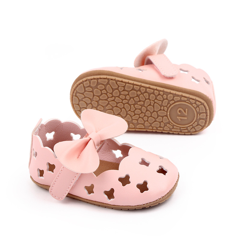Infant Baby Girl Sandals Toddler Shoes Newborn Sandales Soft Rubber Sole Cute Bow Baby Shoes