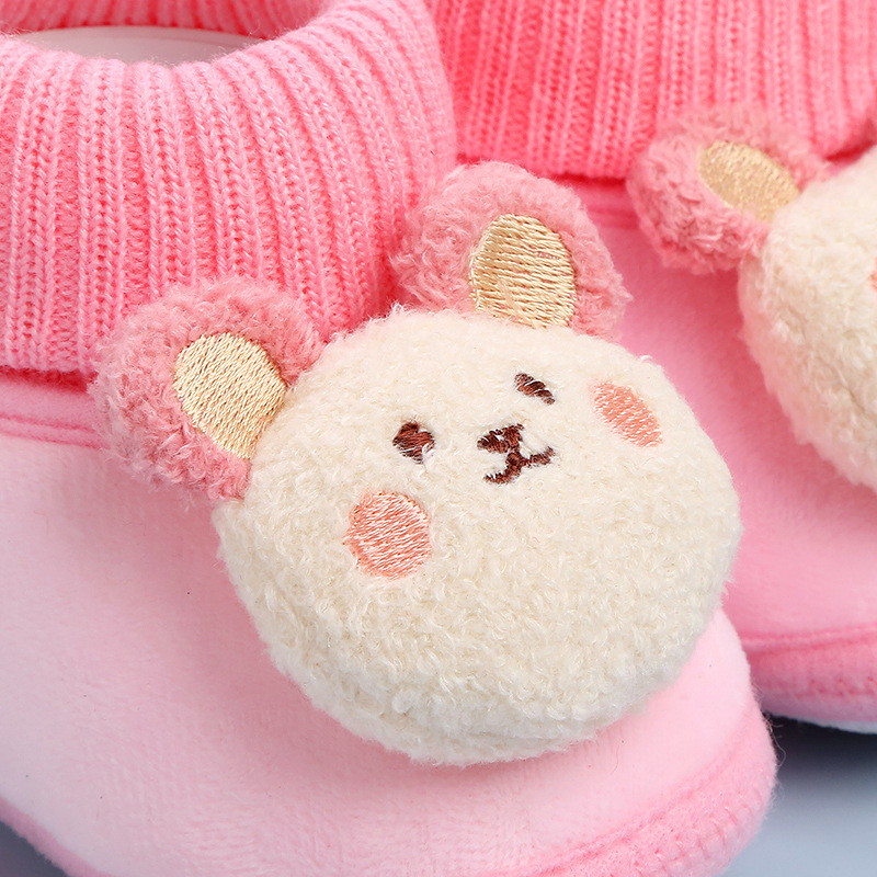 New Newborn Baby Socks Infant Boy Girl Sokken for 0-12 Months Cute 3D Cartoon Doll Knitted Cotton Breathable Short Socks