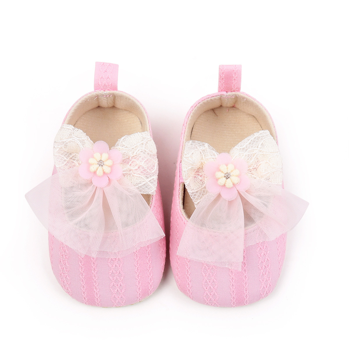 2026 New Design For 0-18M Baby Girls First Walking Beautiful Toddler Shoes With Comfortable Sole Newborn Pre-walking Shoes