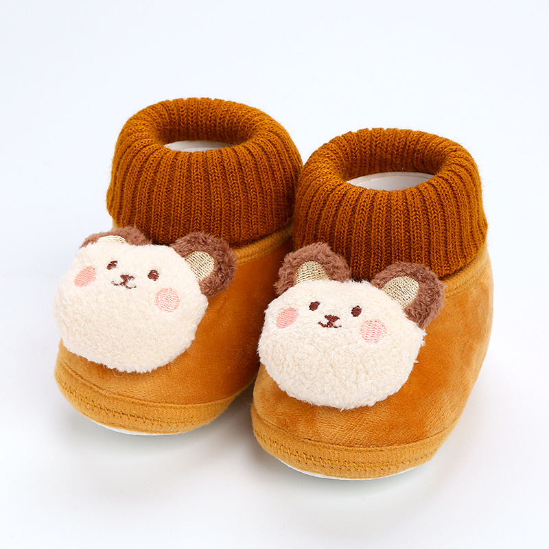 New Newborn Baby Socks Infant Boy Girl Sokken for 0-12 Months Cute 3D Cartoon Doll Knitted Cotton Breathable Short Socks