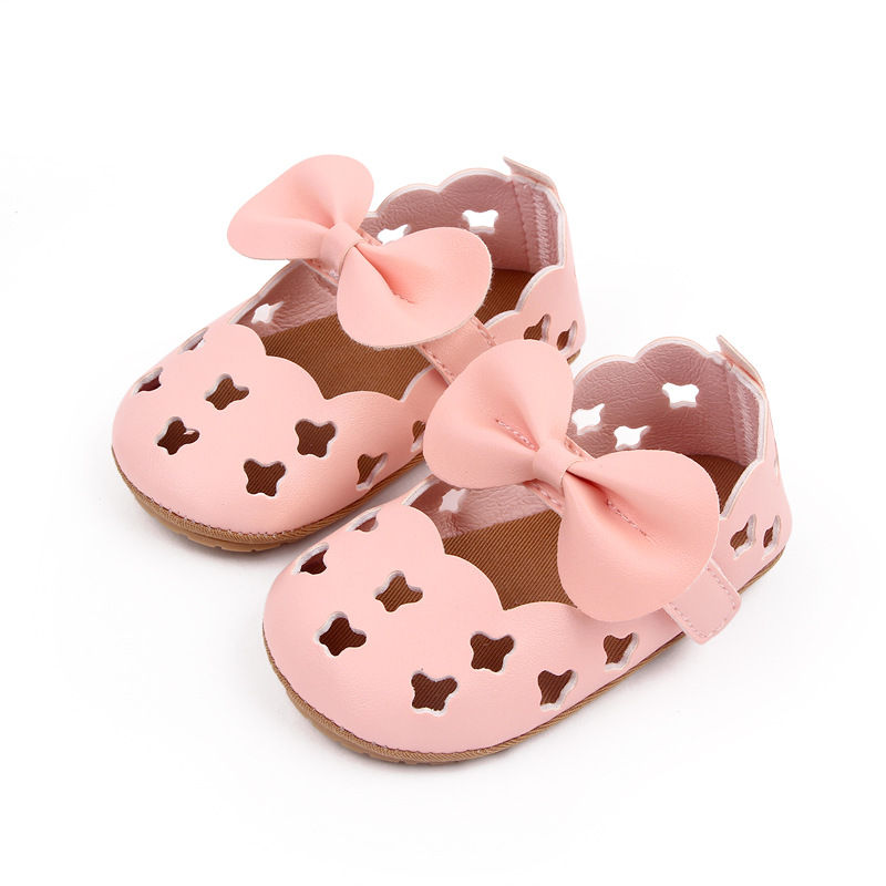 Infant Baby Girl Sandals Toddler Shoes Newborn Sandales Soft Rubber Sole Cute Bow Baby Shoes