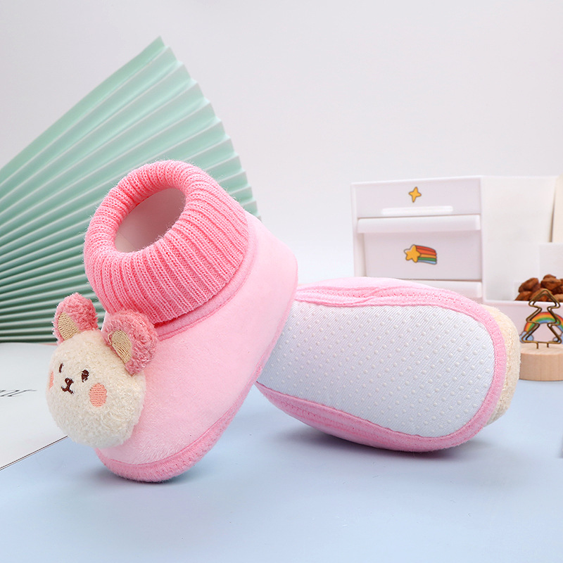 New Newborn Baby Socks Infant Boy Girl Sokken for 0-12 Months Cute 3D Cartoon Doll Knitted Cotton Breathable Short Socks