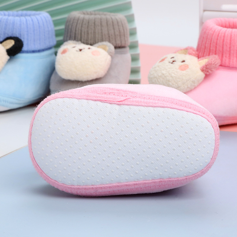 New Newborn Baby Socks Infant Boy Girl Sokken for 0-12 Months Cute 3D Cartoon Doll Knitted Cotton Breathable Short Socks
