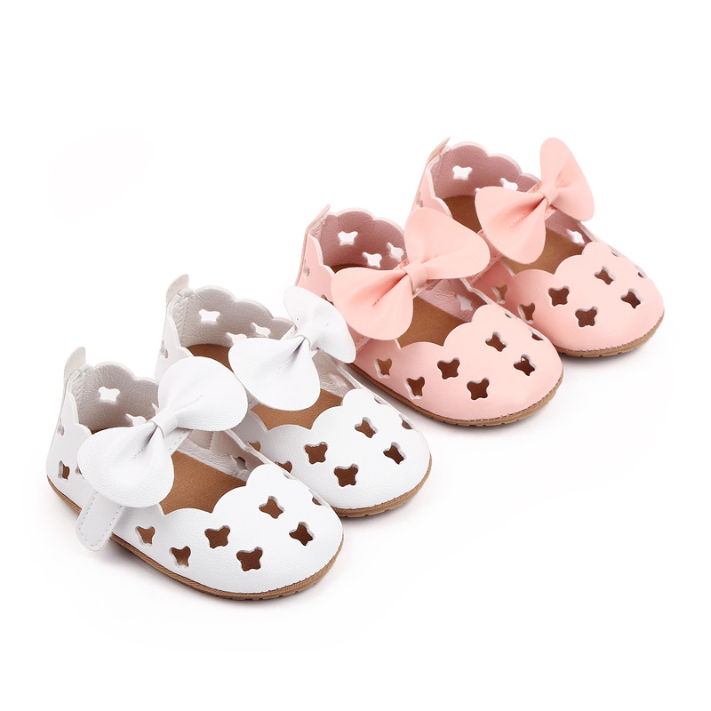 Infant Baby Girl Sandals Toddler Shoes Newborn Sandales Soft Rubber Sole Cute Bow Baby Shoes