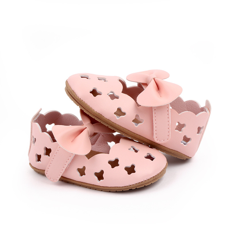 Infant Baby Girl Sandals Toddler Shoes Newborn Sandales Soft Rubber Sole Cute Bow Baby Shoes