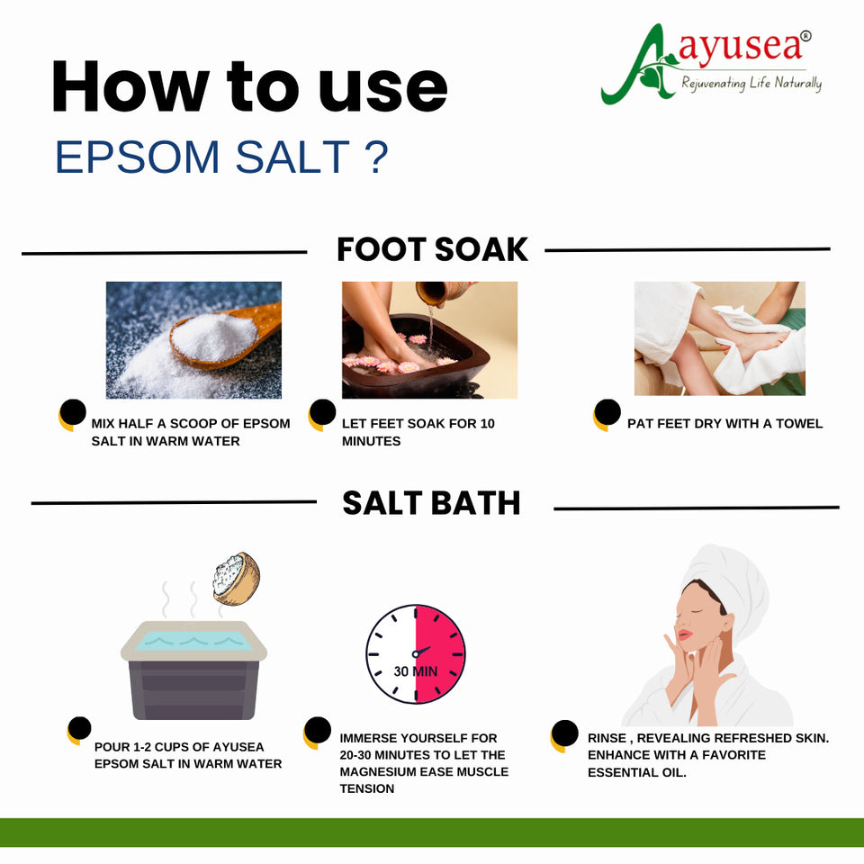 Epsom salt is a mineral compound known as magnesium sulfate . It is a popular home remedy for soothing sore muscles, reducing stress, and improving plant health also help ease cramps and inflammation.