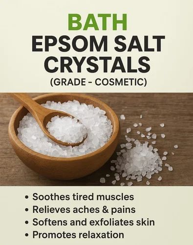 Epsom salt is a mineral compound known as magnesium sulfate . It is a popular home remedy for soothing sore muscles, reducing stress, and improving plant health also help ease cramps and inflammation.