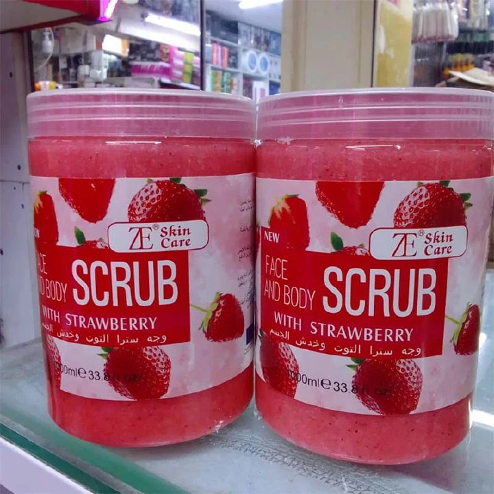 ZE Skin Care Strawberry Face & Body Scrub 1000ml