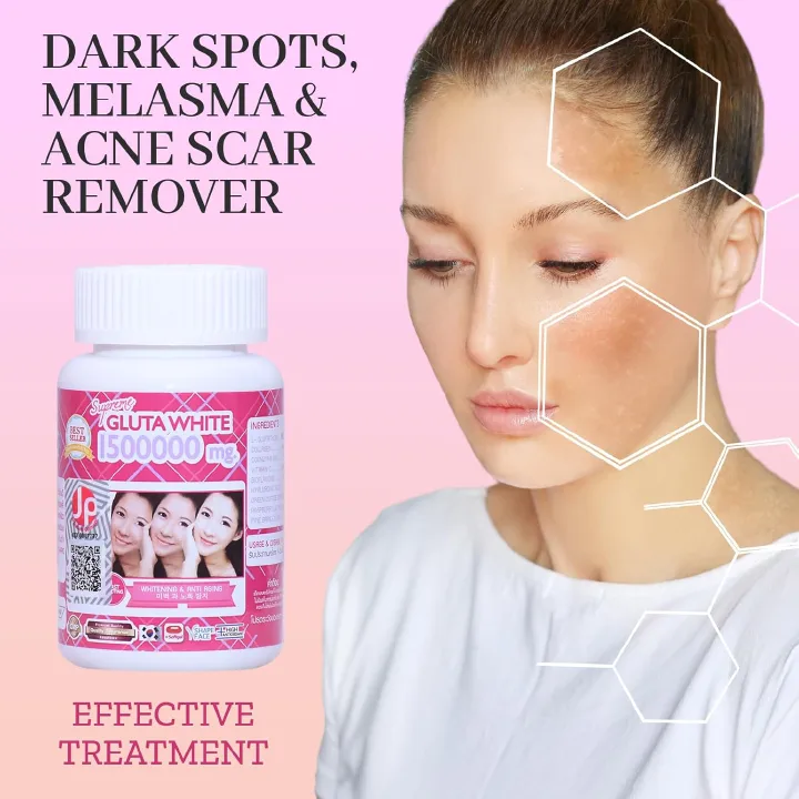 Supreme Gluta White 1500000mg Glutathione Softgels For Skin Lightening, Skin Moisturizer, Collagen Stimulator Healthy Blood Circulation
