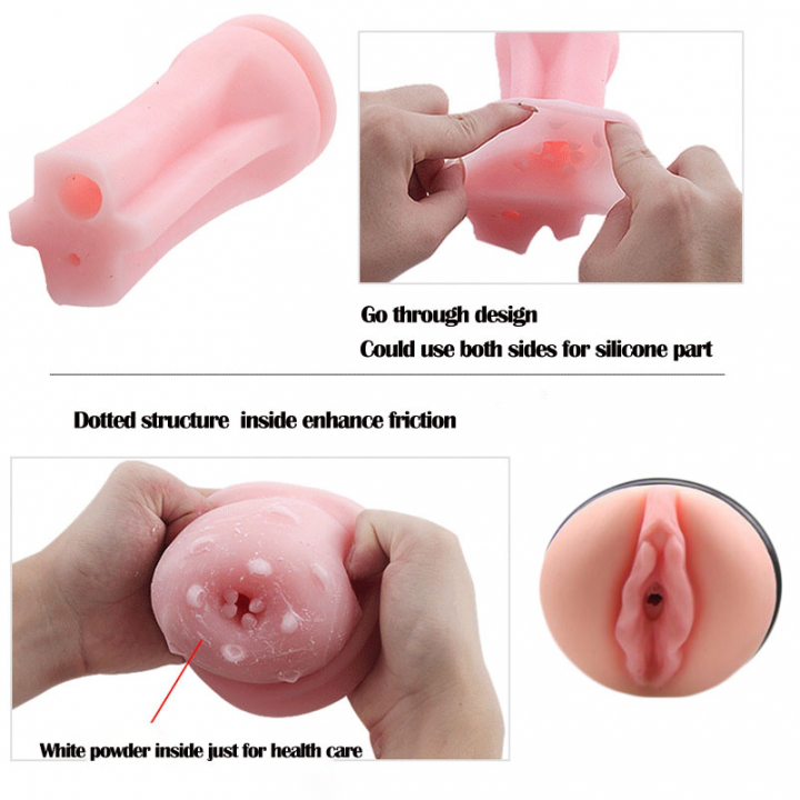 Classic Male Masturbator Cup Bullet Vibrating Jerkoff Flashlight Love Doll Handjob Adult Sex Toys for Men Masturbation