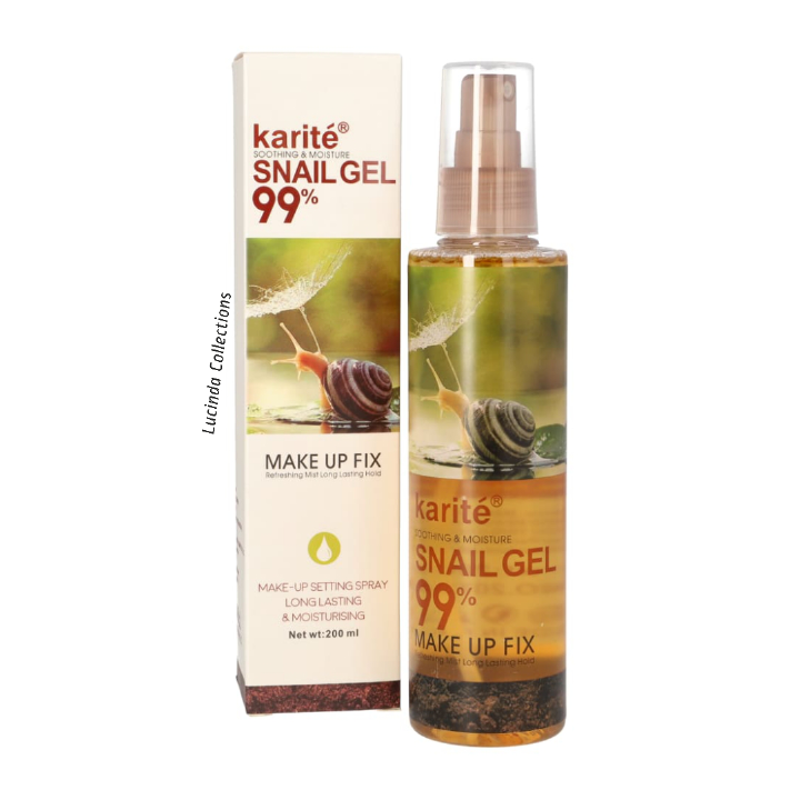 Karite Snail Gel 99% make up fix makeup setting spray