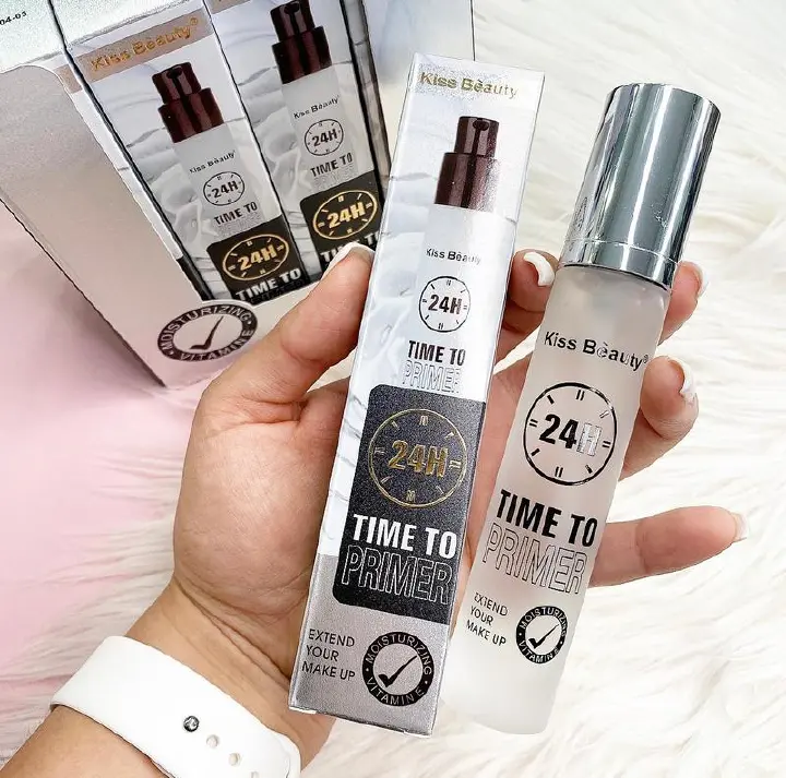 Kiss Beauty 24H Time To Primer Extend Your Make Up Moisturizing Vitamin E Paraben and Fragrance Free Help Makeup Stay On Longer Skin Nourishing Primer