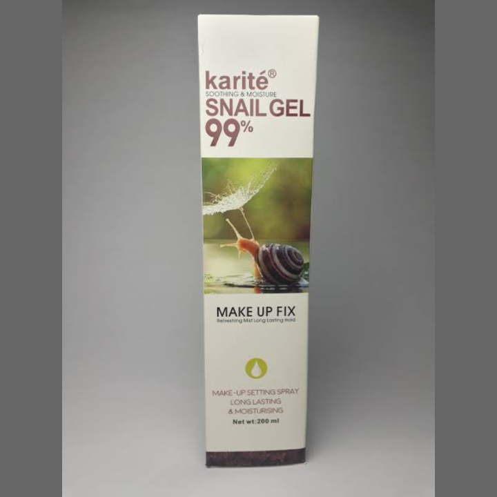 Karite Snail Gel 99% make up fix makeup setting spray