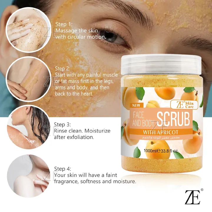 ZE Skin Care Strawberry Face & Body Scrub 1000ml