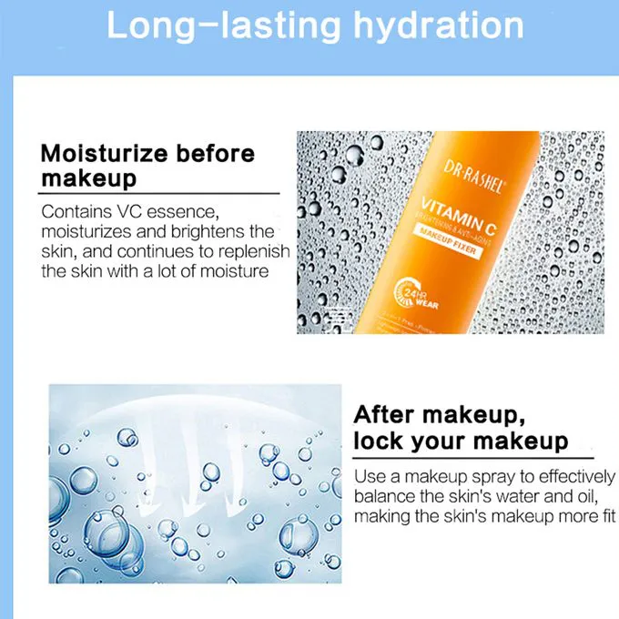 Dr. Rashel Vitamin C Brightening & Anti-Aging Makeup Fixer Fix Spray - 160ml