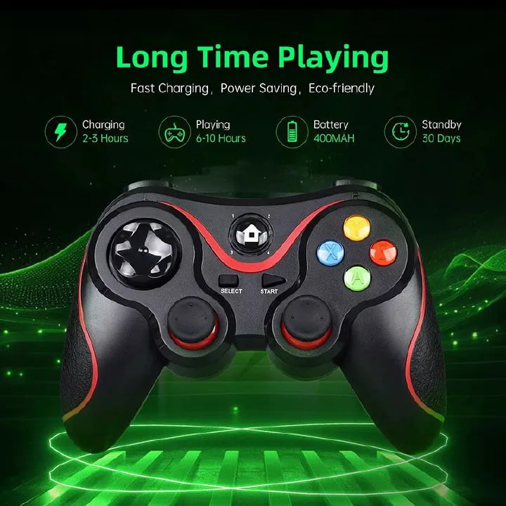 2.4G Bluetooth-Compatible Wireless Game Controller V8 Game Pad Android Gamepad Console PC Android IOS Phone Tablet TV Box Joystick For PS3/PS4/Switch Gaming Handle Console Accessory