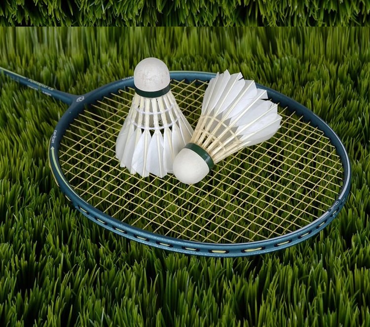 Badminton racket with two shuttles Perfectly suitable for beginner playing in the attacking style