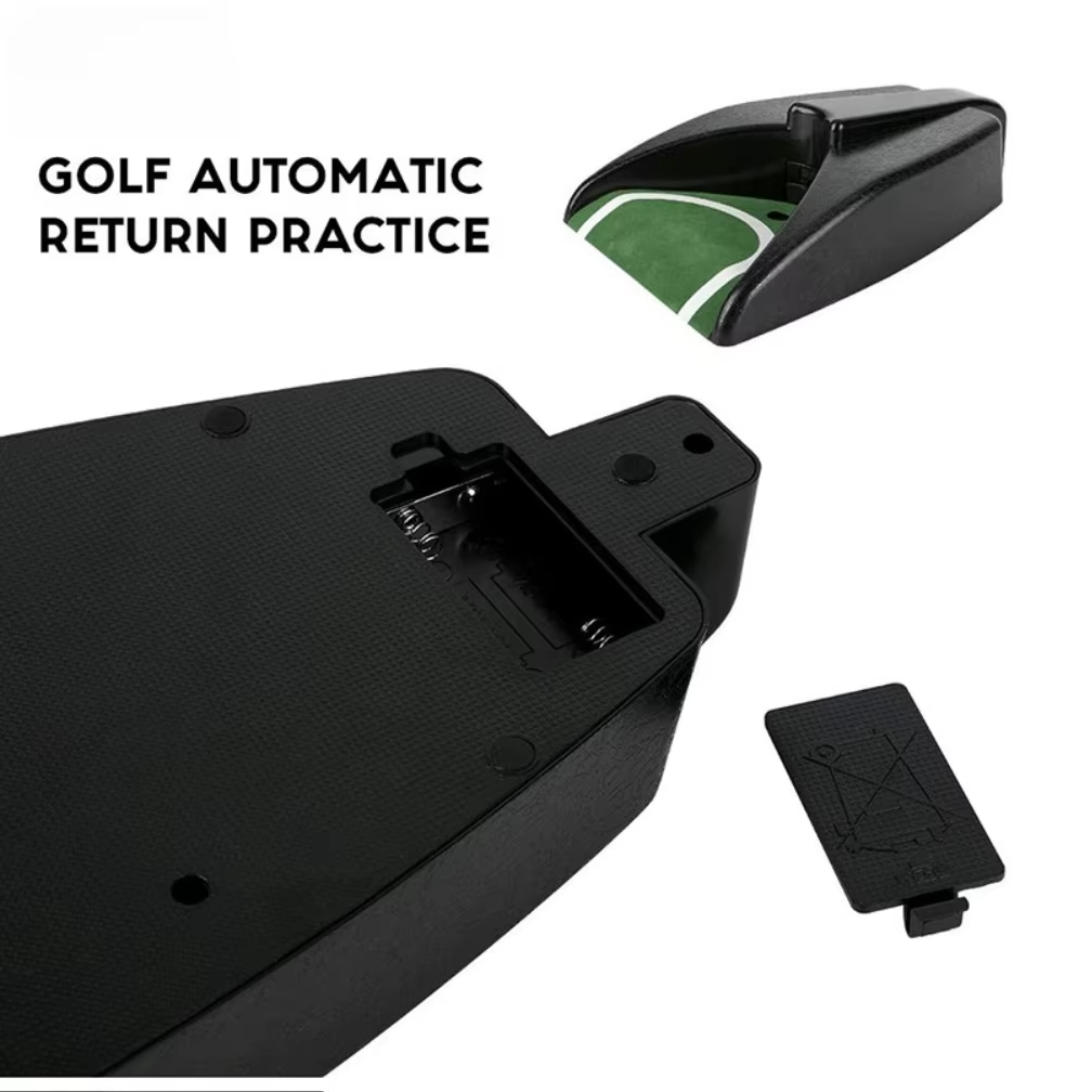 Black Golf Ball Return Machine Battery Powered Golf Training Device Portable Golf Trainer Great Present For Golfers