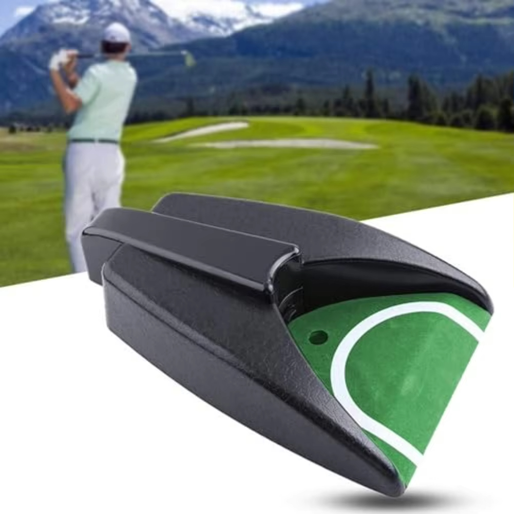 Black Golf Ball Return Machine Battery Powered Golf Training Device Portable Golf Trainer Great Present For Golfers