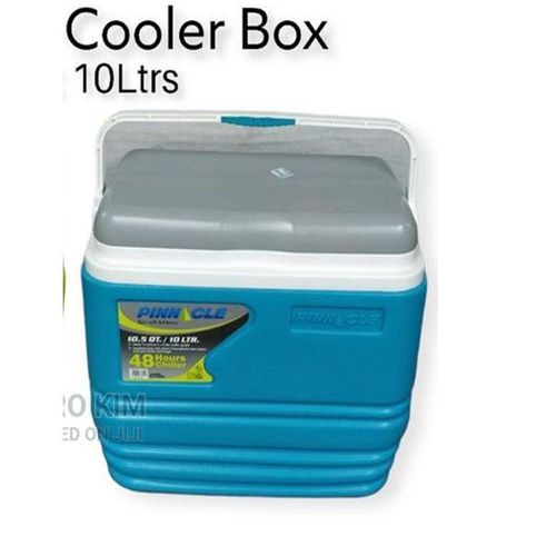 Pinnacle 10L Chiller Ice Box | Fits 12 Cans | Hold Ice Upto 24hrs | Lid Used as Tray | Portable Insulated Cooler Ice Box for Car Travel, Camping, Parties, Medical, Picnics, Sports