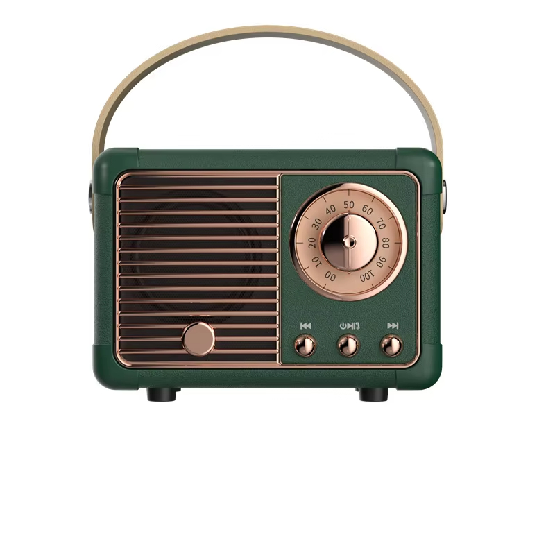 Retro Bluetooth Speaker Wireless Card Portable Subwoofer Mini Outdoor Student Small Bluetooth Speaker