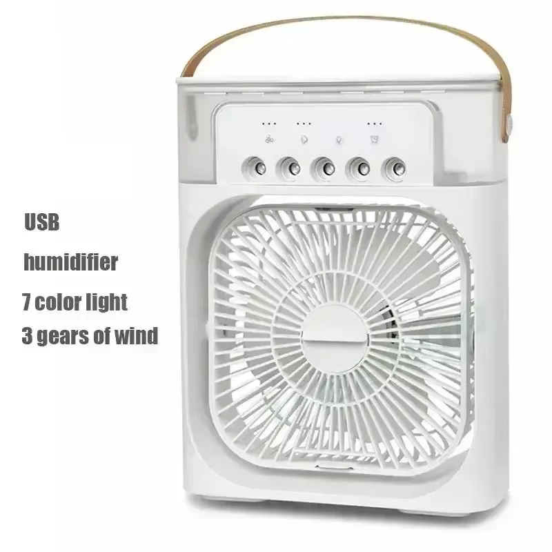 3 In 1 Fan AIr Conditioner Household Mini Air Cooler LED Night Light Portable Humidifier Air Adjustment Fan Office Home Fan