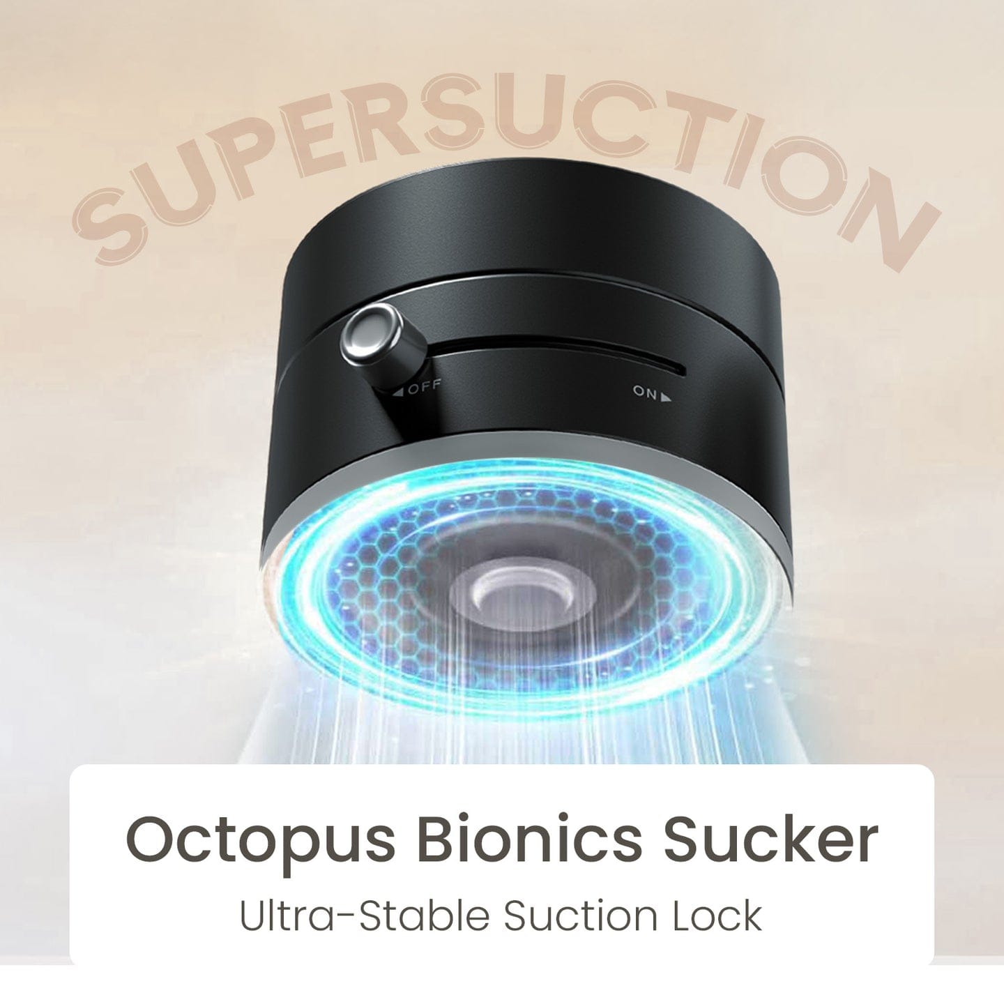 Universal Black Car Phone Holder with One-Touch On/Off Suction Cup