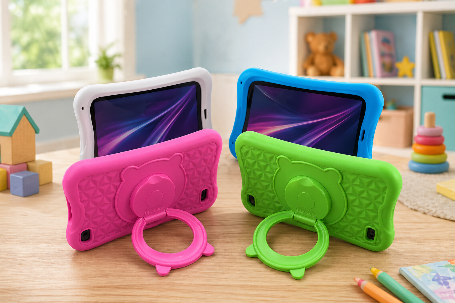 Modio M730 5G 6GB/256GB Android Kids Educational Tablet,  7-inch Screen Display Size, Android 10.0 OS, 4000mAh Battery, MTK6582 Quad-Core, SIM Card Slot, Wi-Fi, Bluetooth, Micro USB, Parental Controls
