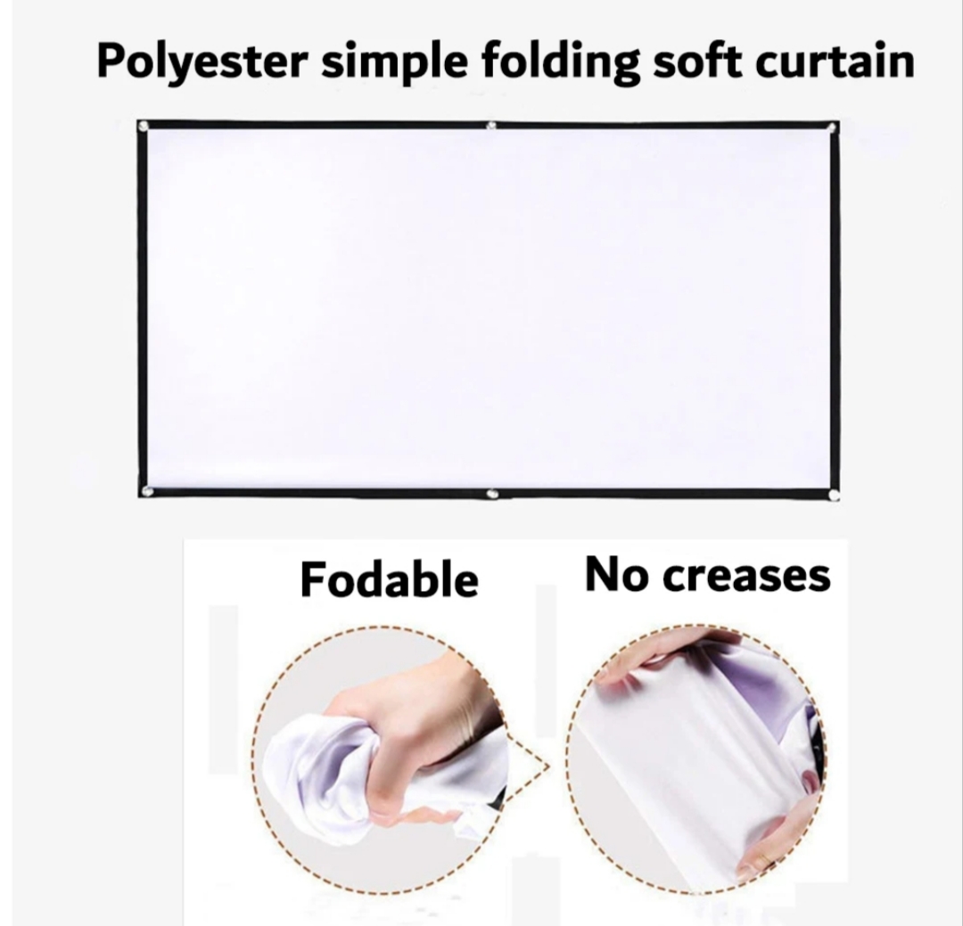 Portable Foldable Fabric 100inch Projector Screen