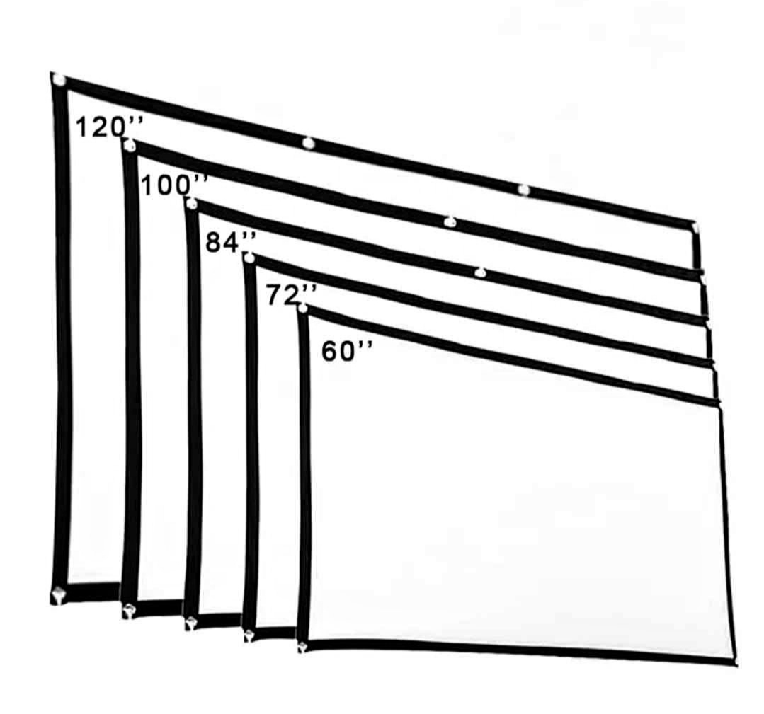 Portable Foldable Fabric 100inch Projector Screen