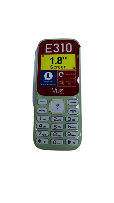 LIMITED DISCOUNT !!!VUE E310 DOUBLE  SIM CARD FEATURE PHONE WITH Bluetooth /Wireless FM/SD Slot kabambe/katululu/mulika mwizi/button feature phone