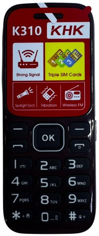 LIMITED DISCOUNT 🔥🔥🔥🔥LIMITED DISCOUNT !!!New KKK K310 TRIPLE SIM CARD FEATURE PHONE WITH Bluetooth /Wireless FM/SD Slot kabambe/katululu/mulika mwizi/button feature phone