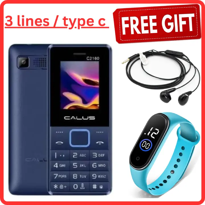 LIMITED DISCOUNT🔥🔥💃🏻💃🏻 !!!BRAND NEW TRIPLE CALUS 2169 SIM CARD FEATURE PHONE WITH Bluetooth /Wireless FM/SD Slot kabambe/katululu/mulika mwizi/button feature phone