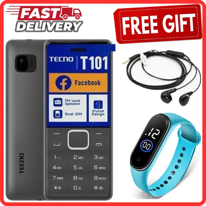 LIMITED DISCOUNT 🔥🔥🔥🔥 !!!BRAND NEW TECNO T101: | 1.77" QVGA LCD Screen | 32MB RAM+32MB Storage Expandable Upto 32GB | 1000mAh Battery | Dual SIM | LED Torch | 0.8MP Camera | 2G | FM Radio | Blueto