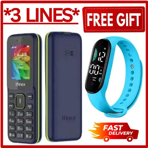 LIMITED DISCOUNT 🔥🔥🔥🔥 BRAND NEW B310 TRIPLE SIM CARD FEATURE PHONE WITH Bluetooth /Wireless FM/SD Slot kabambe/katululu/mulika mwizi/button feature phone